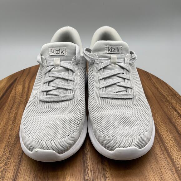 Kizik Athens Shoes Mens 9 Gray Casual Comfort Walking Handsfree Gym Sneakers - Picture 3 of 9
